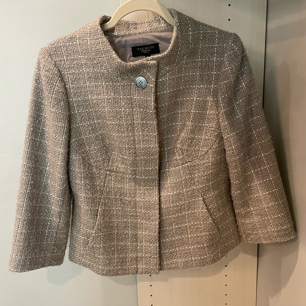 Shimmery tweed jacket
